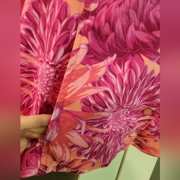 Isaac Mizrahi Live MultiColor Floral Button Blazer/Jacket - Picture 4 of 11